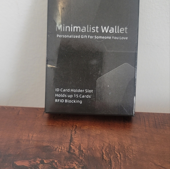 Oaridey Men's Ultra-Thin Aluminum Wallet with RFID Blocking, Black, 15 Card Slot - Picture 5 of 6